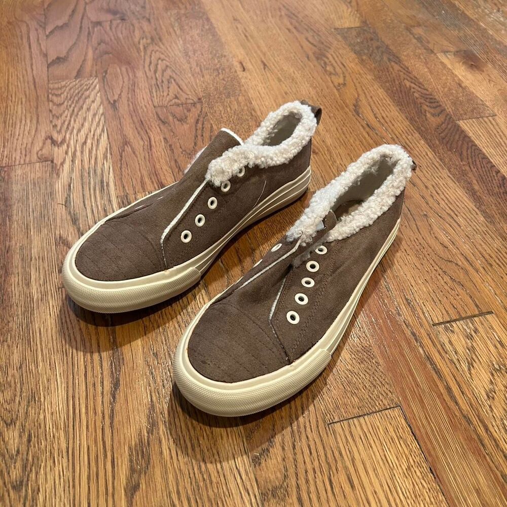 Unbranded Women's Brown and Grey Trainers